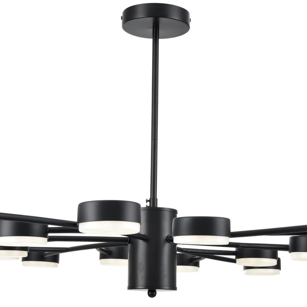 8117/18 COMFI LN25 195 черный, металл Люстра LED GX53 18*7W 220V TORINA