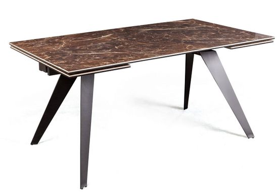 Стол раскладной Grant (160+40+40), мрамор испанская керамика коричневый