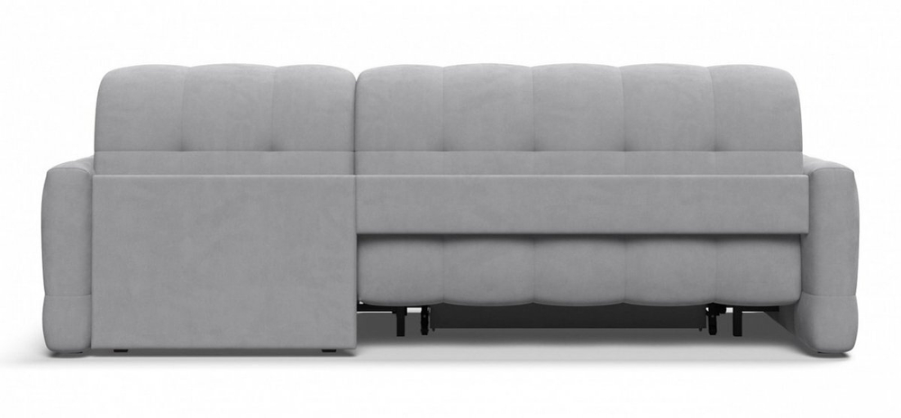 Угловой диван Босс Слип 160 Велюр Монолит сталь