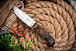 Туристический нож Ural AUS-8 StoneWash Орех