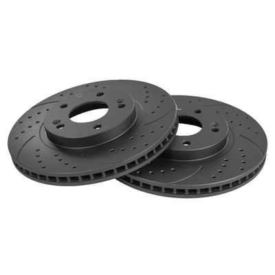 Диск тормозной передний перфорированный PRO-Line с покрытием (компл.2 шт) HYUNDAI Santa Fe I GANZ GIJ10127S