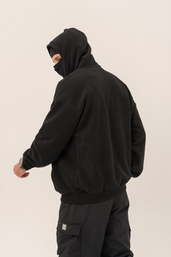 Худи KUL'TURA "HALF ZIP FLEECE 450 GR" Черный