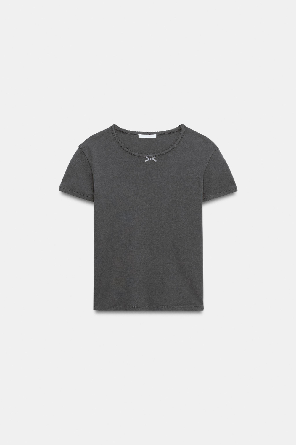 ZARA ФУТБОЛКА С КОРОТКИМИ РУКАВАМИ, СЕРО-СИНИЙ