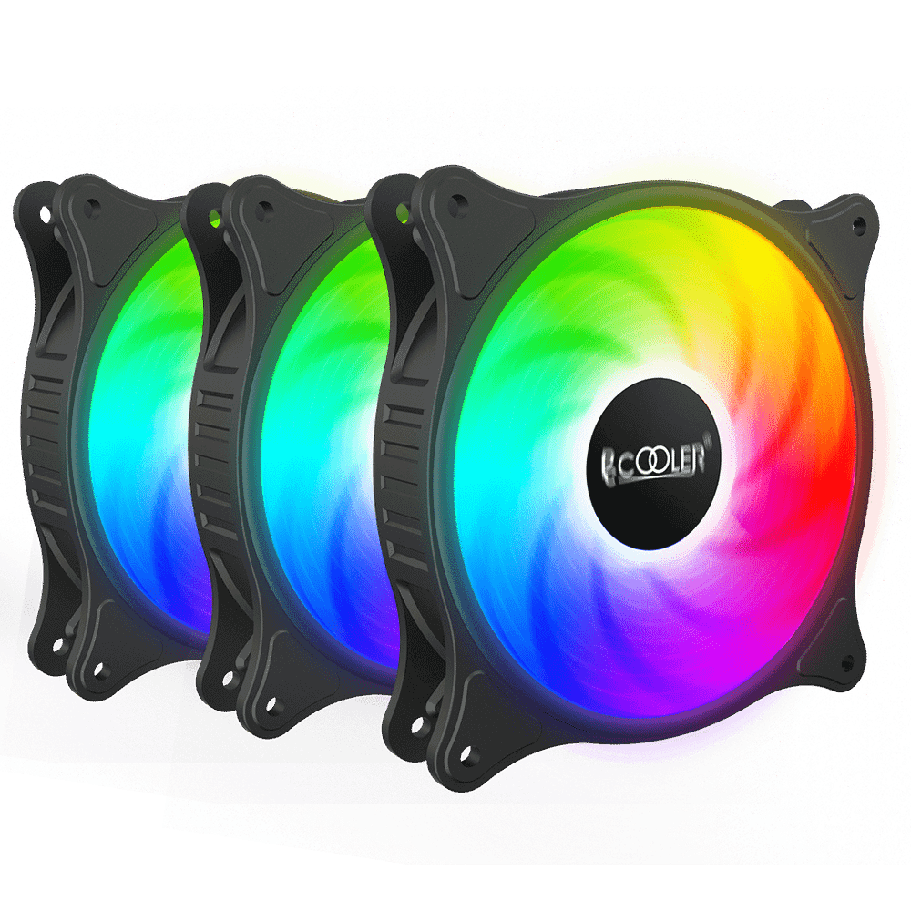 Вентилятор для корпуса PCCooler FX 120 ARGB BK 3 IN 1 3x(120x120x25mm) 1000-2000RPM 52,79CFM Black