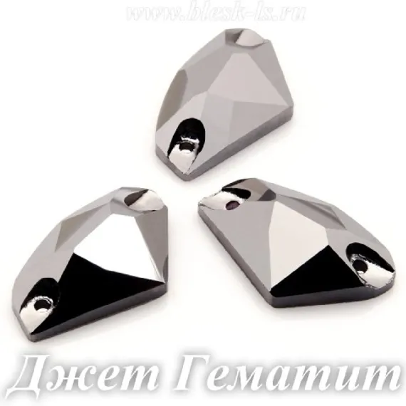 Пришивной галактик Dongzhou с 2 отверстиями, Джет Гематит