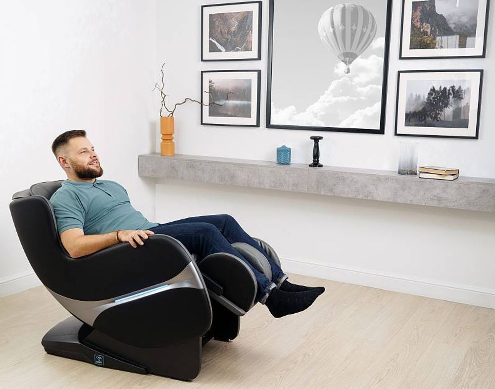 Массажное кресло Casa&More Sigma Черно-Серое