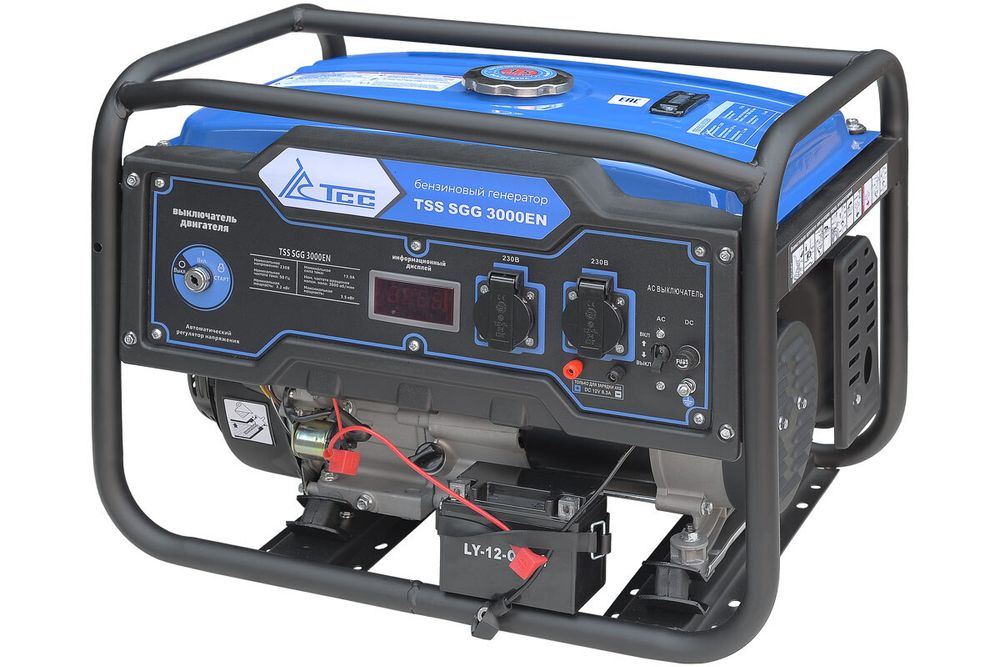 Бензогенератор TSS SGG 3000EN - [3.2 кВт / 14 А] эл. старт, АКБ