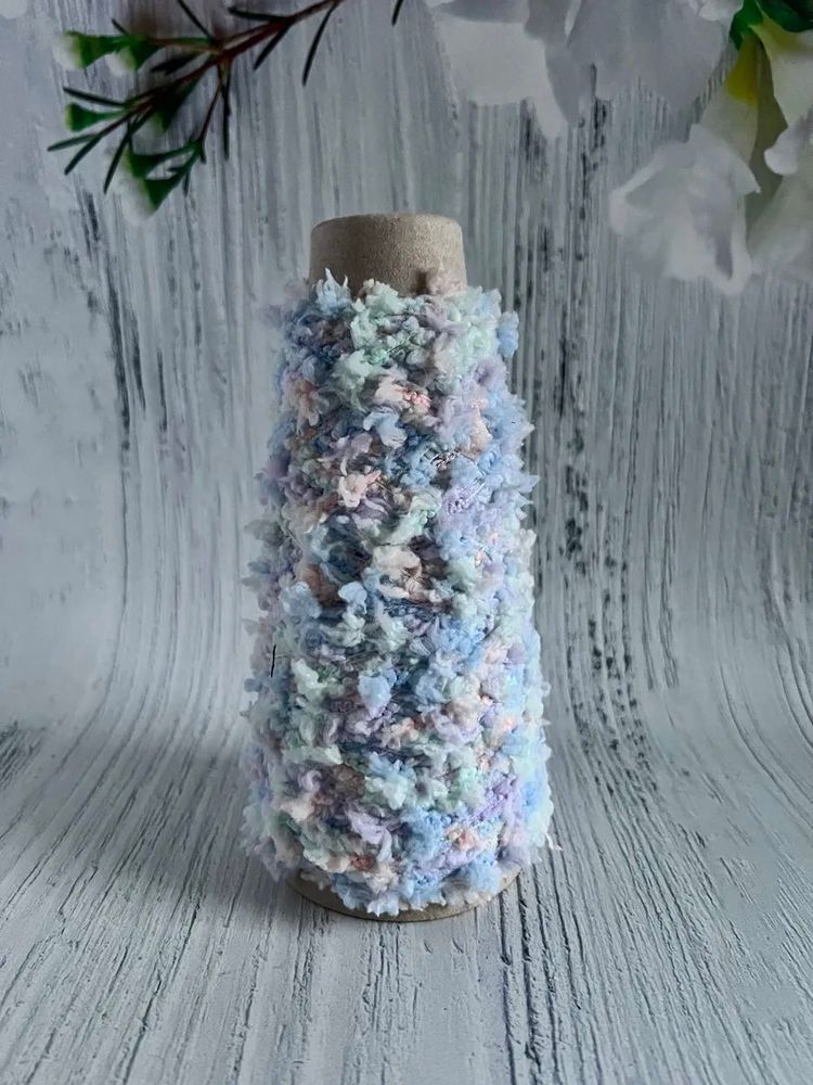 Пряжа Единорог UNICORN мультиколор с шишибриками 50 g
