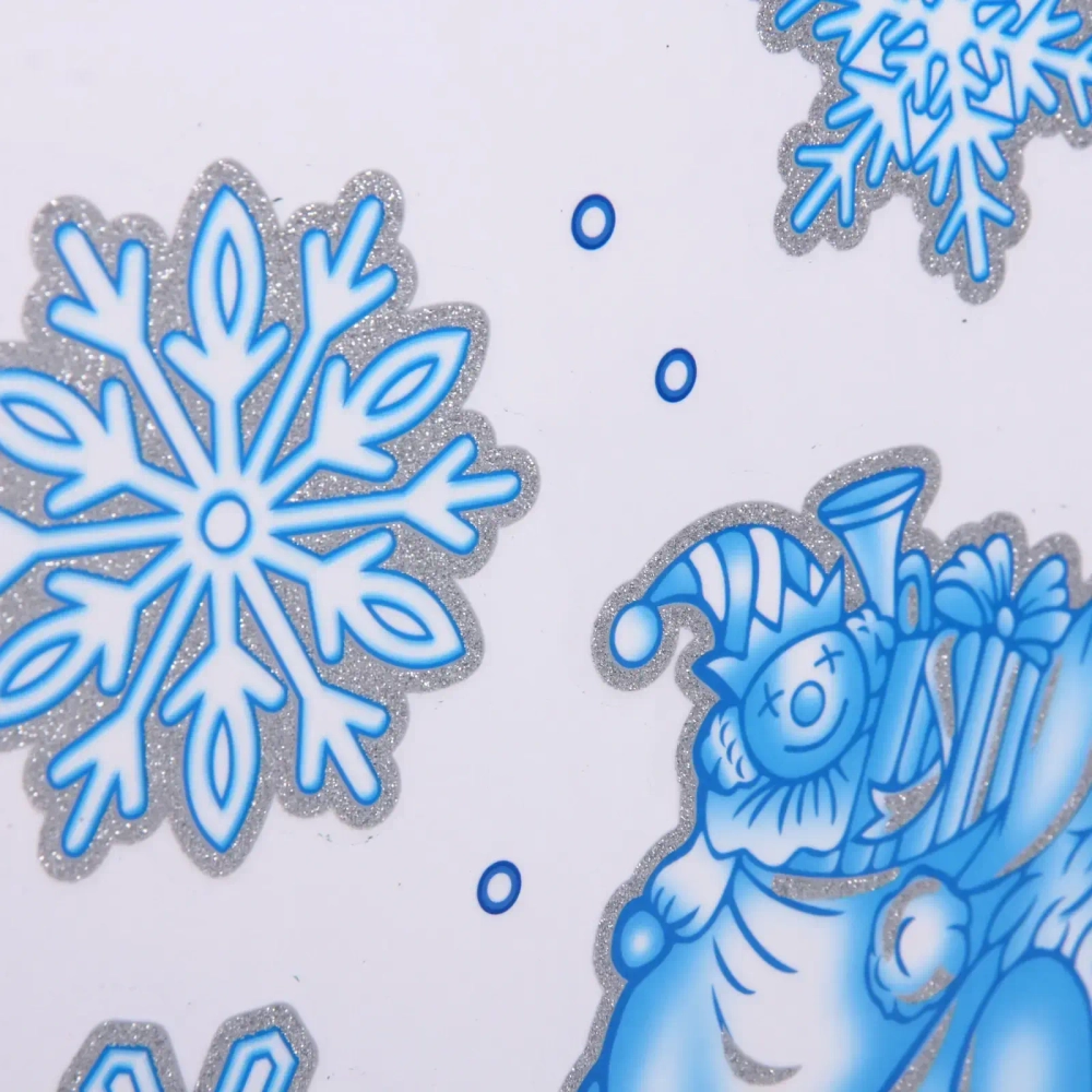 Наклейка на стекло «Волшебная зима» 41*19 см, микс