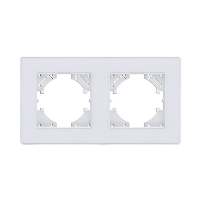 Рамка 2-постовая, белый Kollinger Eleganz Acryl EA2WH