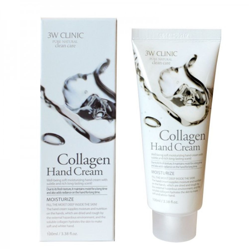 Крем для рук 3W Clinic Collagen Hand Cream с Коллагеном 100 мл