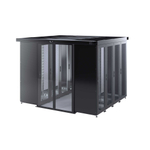 Холодный коридор, шириной 1200мм, высотой 2120, глубиной шкафов 800мм и глубиной коридора 1,7 м, с автоматическими дверями, и задней панелью