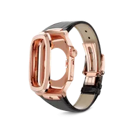 Корпус для Apple Watch ROYAL45 -  Rose Gold Brown Leather