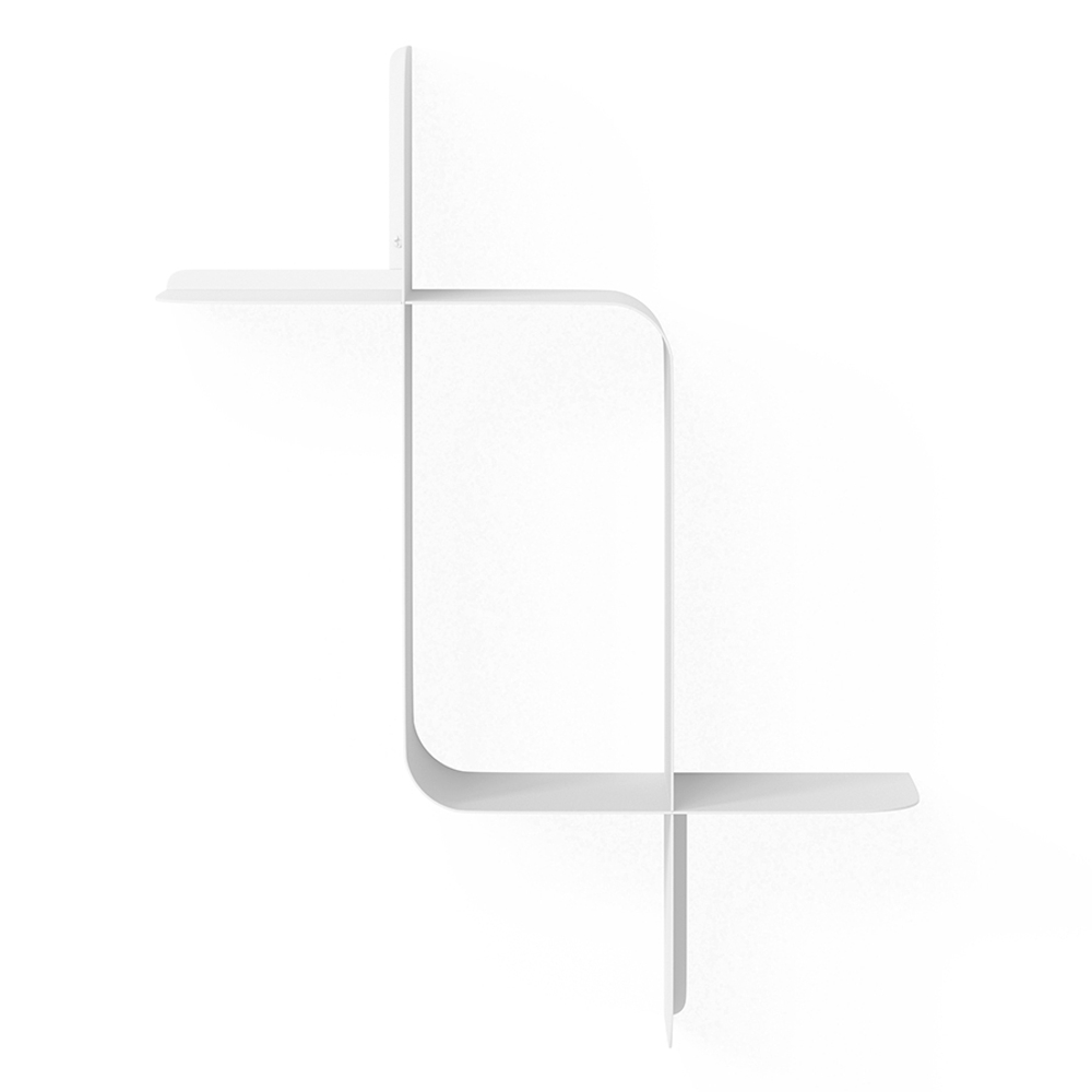 Набор металлических настенных полок Montage, 2 шт., белый