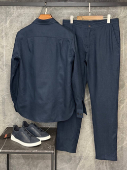 Льняной костюм Zegna