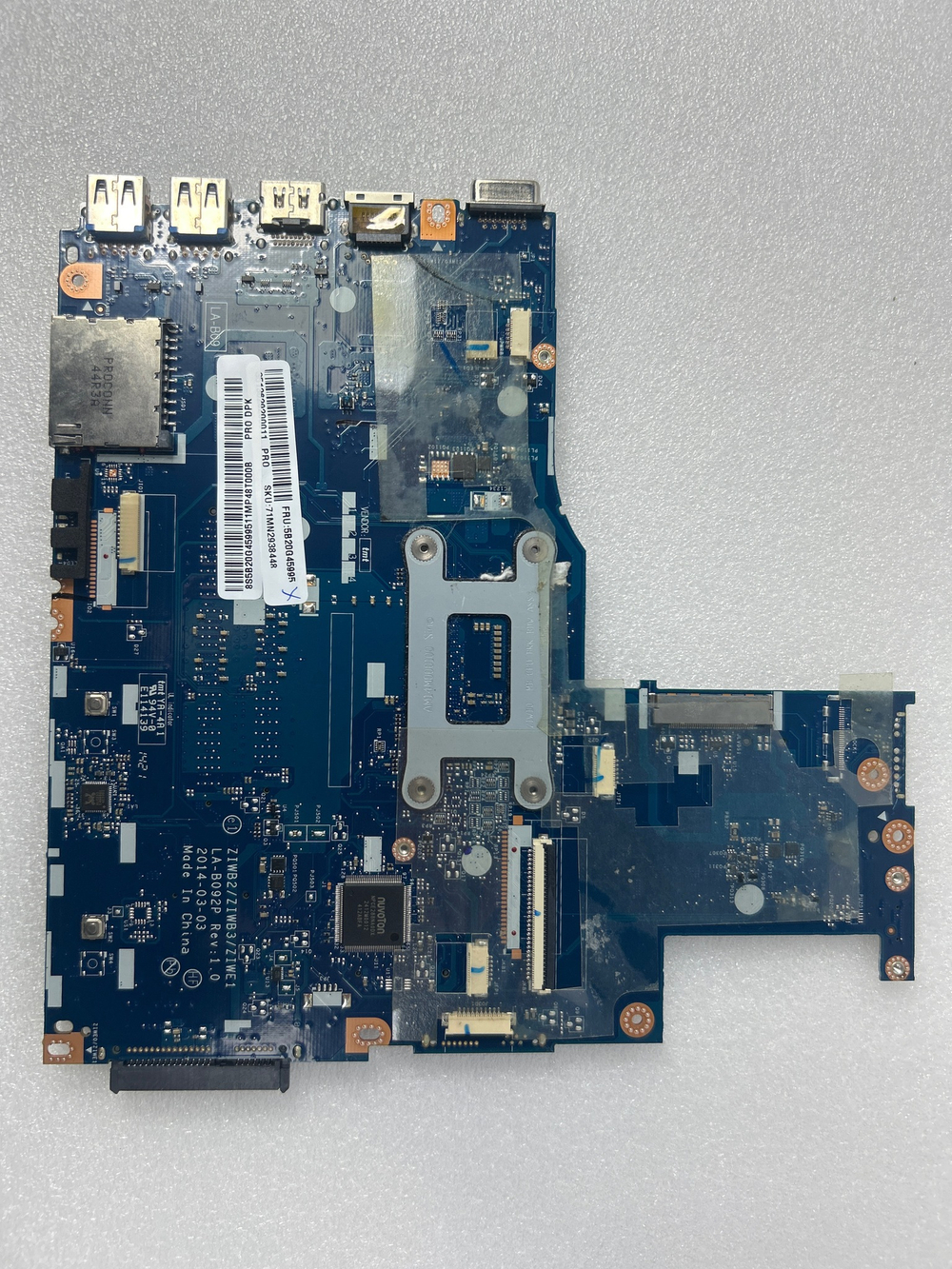 Материнская плата для ноутбука Lenovo B50-70 LA-B09 W8 UMA Intel Celeron 2957U FP NDOC 1000Pro (5B20G45995), оригинал