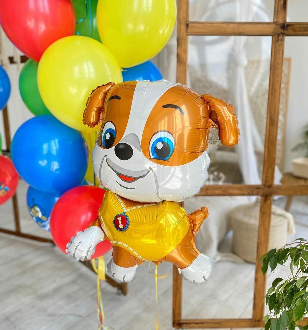 F Шар фигура "Щенок Крепыш" 33"/84 см Щенячий патруль (БГ-30)  Изображение9