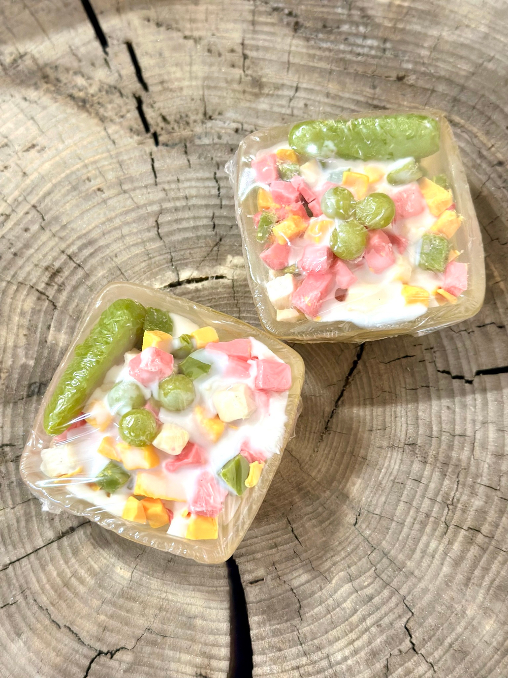 Мыло «Оливье с огурчиком"