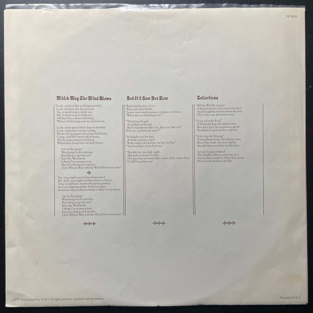 Anthony Phillips ‎– The Geese & The Ghost (США 1977г.)
