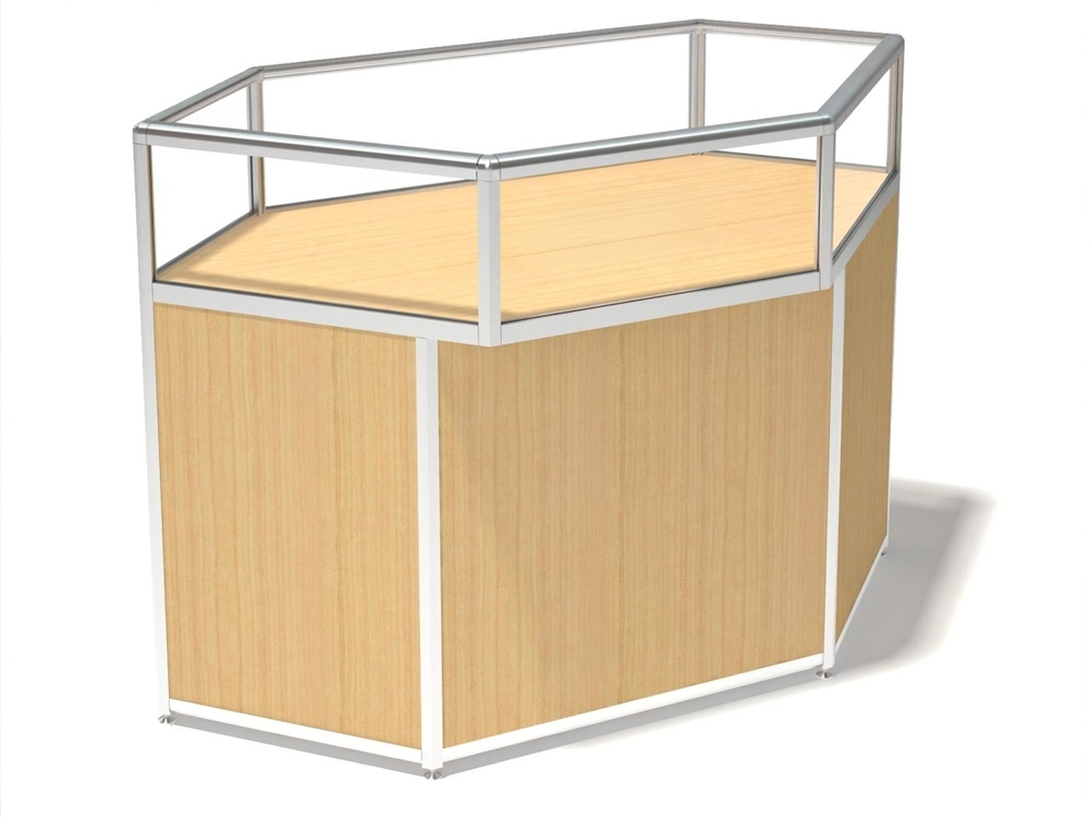 Прилавок демонстрационный угловой ПРА-02/06у