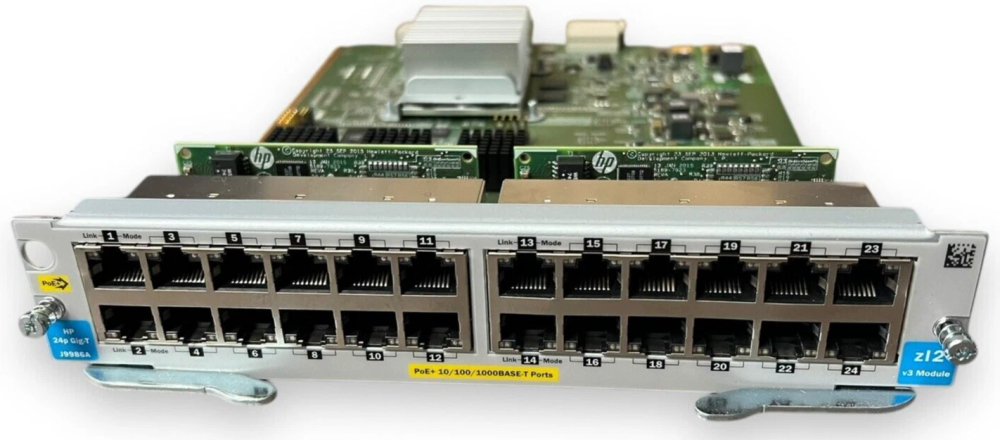 Модуль коммутатора HPE Aruba J9986A 24-портовый 10/100/1000BASE PoE+ v3 zl2