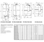 Расширительный бак мембранный VALTEC 200 л для отопления (арт. VT.RV.R.080200)