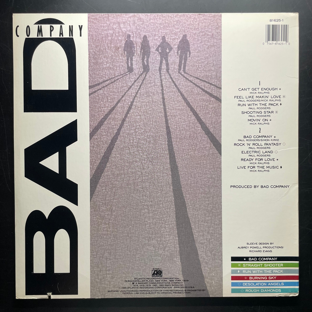 Bad Company – 10 From 6 (США 1985г.)