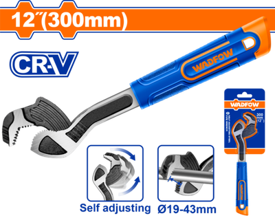 Ключ трубный самозажимной 300 мм, 19-43 мм (6/36) WADFOW WPW0A12