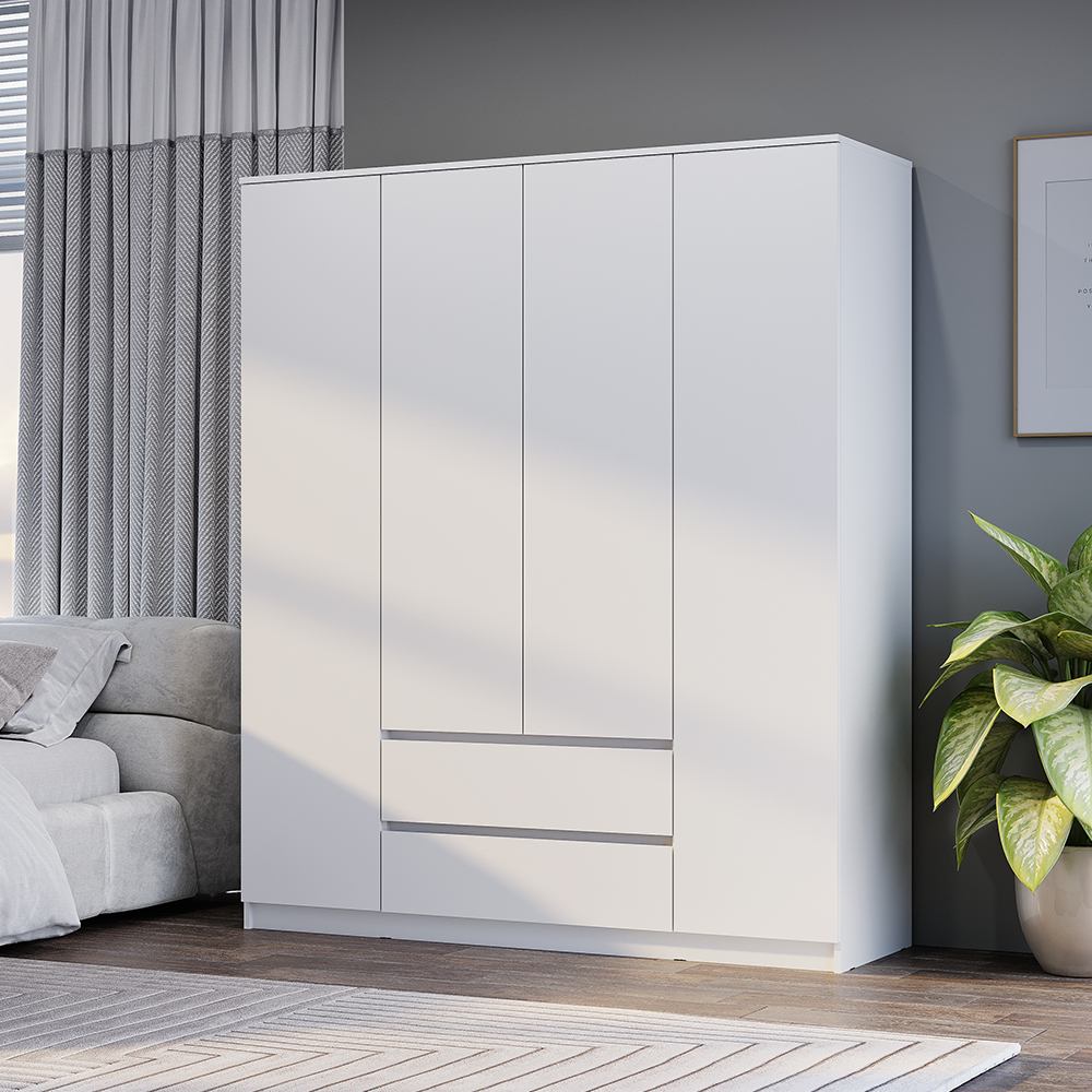 Шкаф 4-х створчатый Симпл ШК-13 белый