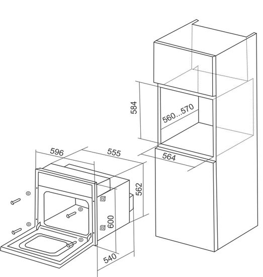 Электрический духовой шкаф Electronicsdeluxe 6006.03эшв-002
