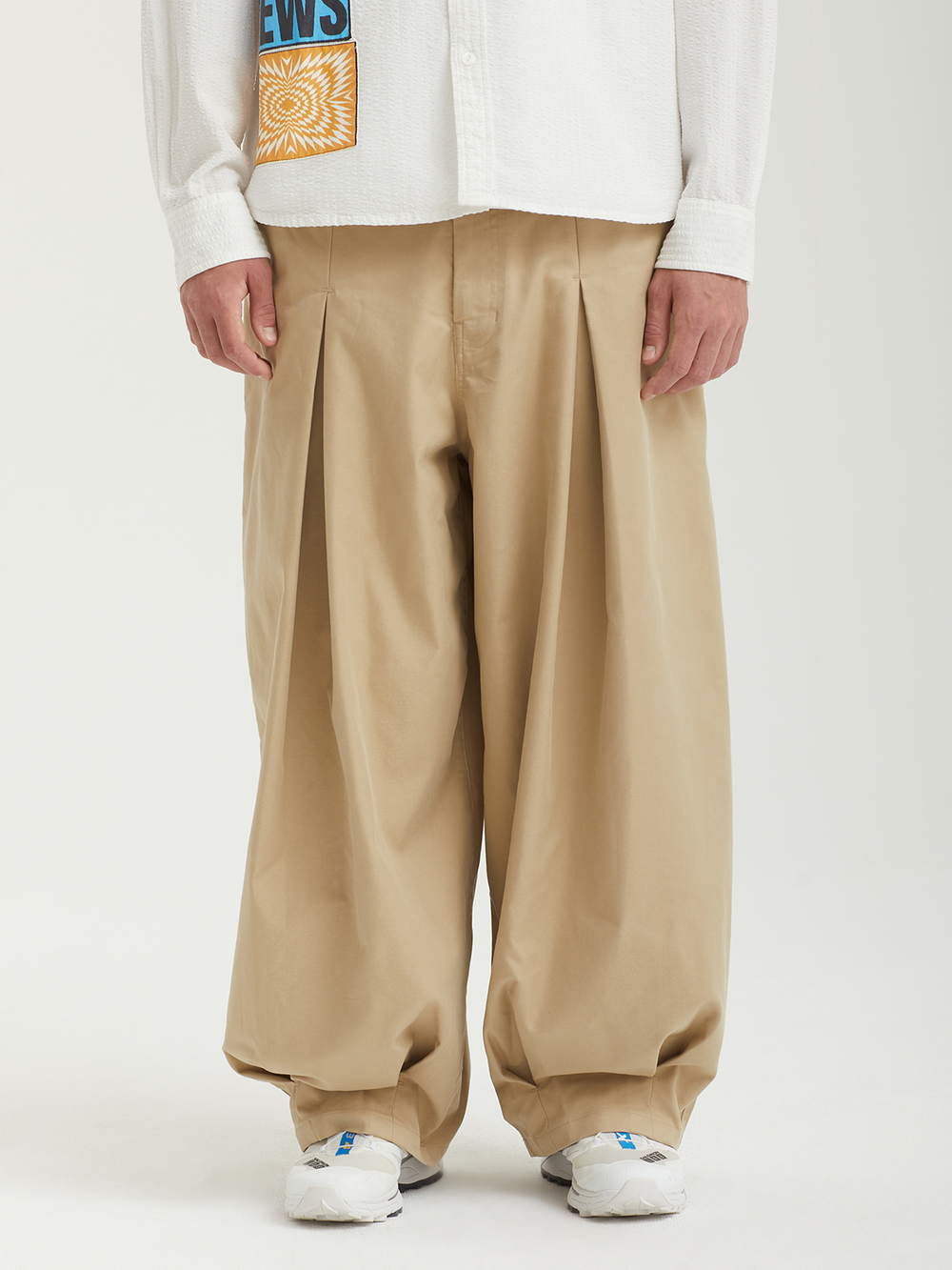 Мужские Брюки Unbalance Long Tuck Balloon