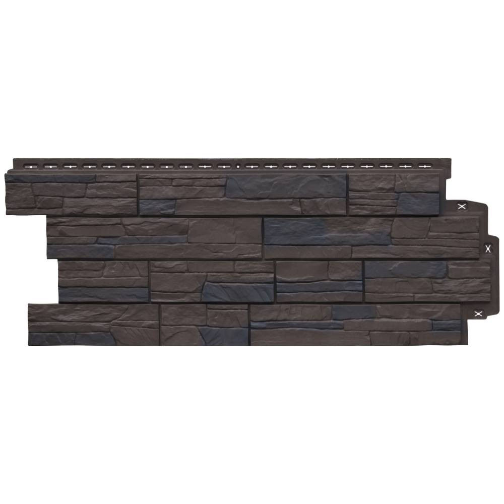 Панель фасадная Grand Line Design Plus Сланец орех 1110х418 мм