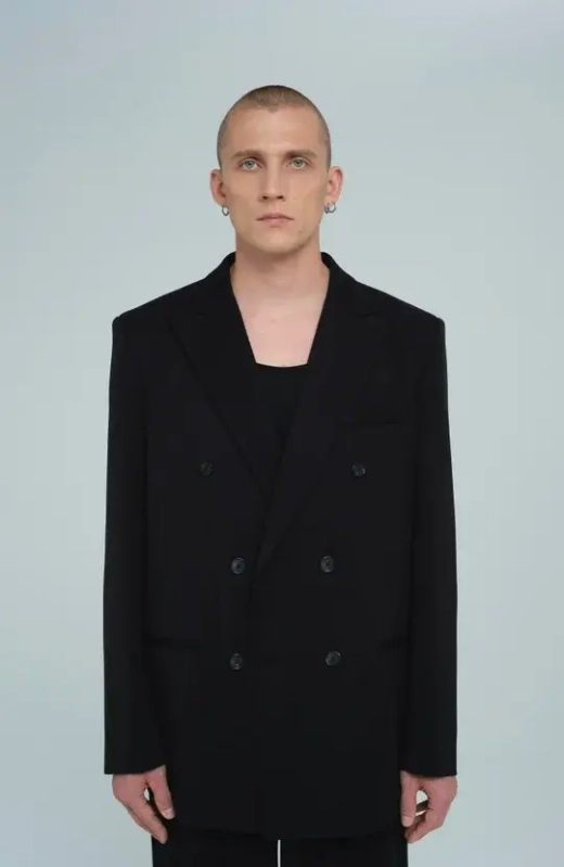 Пиджак двубортный | black