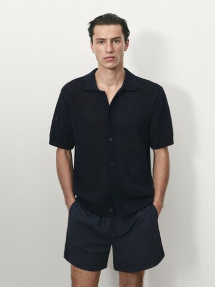 Massimo Dutti Однотонные плавки, темно-синий