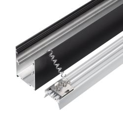 Профиль LINE-5075-HONEYCOMB-2000 BLACK (Arlight, Алюминий) 044874