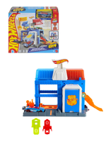 Гараж Hot Wheels City Полицейский участок JHL74 | Hot Wheels City Downtown Police Tower | трёхуровневый гараж 1:64 | 3+