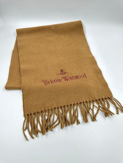 Шарф коричневый Vivienne Westwood