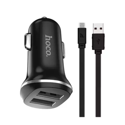 АЗУ 2USB 2.1A для micro USB HOCO Z1 Black