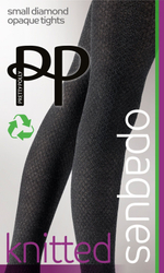 Теплые колготки Small Diamond Opaque Tights (Размер: S-M) (Цвет: темно-серый)