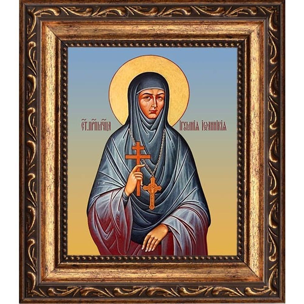 Иоанникия Кожевникова, игумения, преподобномученица. Икона на холсте.
