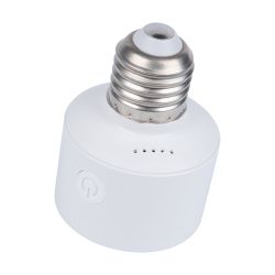 ULH-A180 E27-WF WHITE Умный патрон-адаптер Wi-Fi+Bluetooth. под лампу Е27. 220В. 100Вт. Белый. Голосовое управление+приложение UnielSmart. TM Uniel