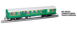 Пассажирский Вагон Chinese Green Train для Железной дороги HanFly Metal Model Train, 1 состав - HF98420 , Возрастные ограничения : от 14+