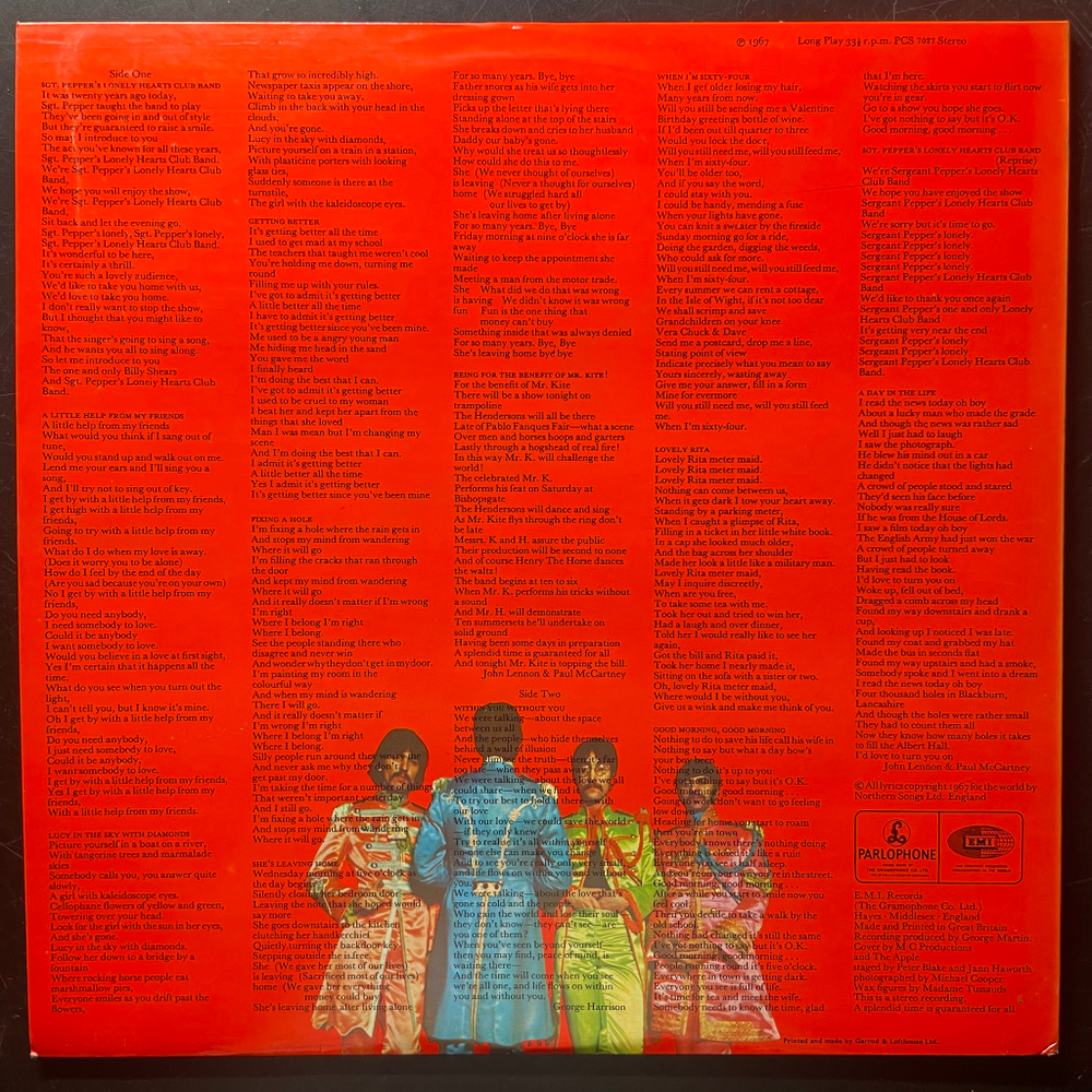 The Beatles - Sgt. Pepper's Lonely Hearts Club Band (Англия 1978г.)