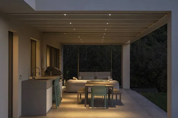 Стол металлический раздвижной Rio Alu, 210-280х100 см, тортора