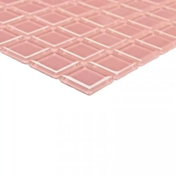 Мозаика стеклянная Pink glass (25х25) 300х300х4 мм (шт)