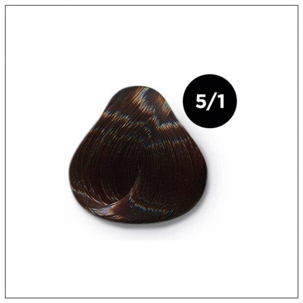 OLLIN SILK TOUCH 5/1 светлый шатен пепельный 60мл Безаммиачный стойкий краситель для волос