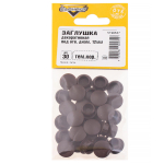 ЗАГЛУШКИ ДЕКОРАТИВНЫЕ ELEMENT 12ММ (ТЕМНО КОРИЧНЕВЫЙ 30 ШТ)