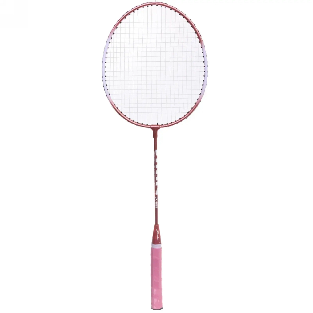Бадминтон в наборе B-300, 3 предмета: 2 металлические ракетки 65 см, чехол (розовый)