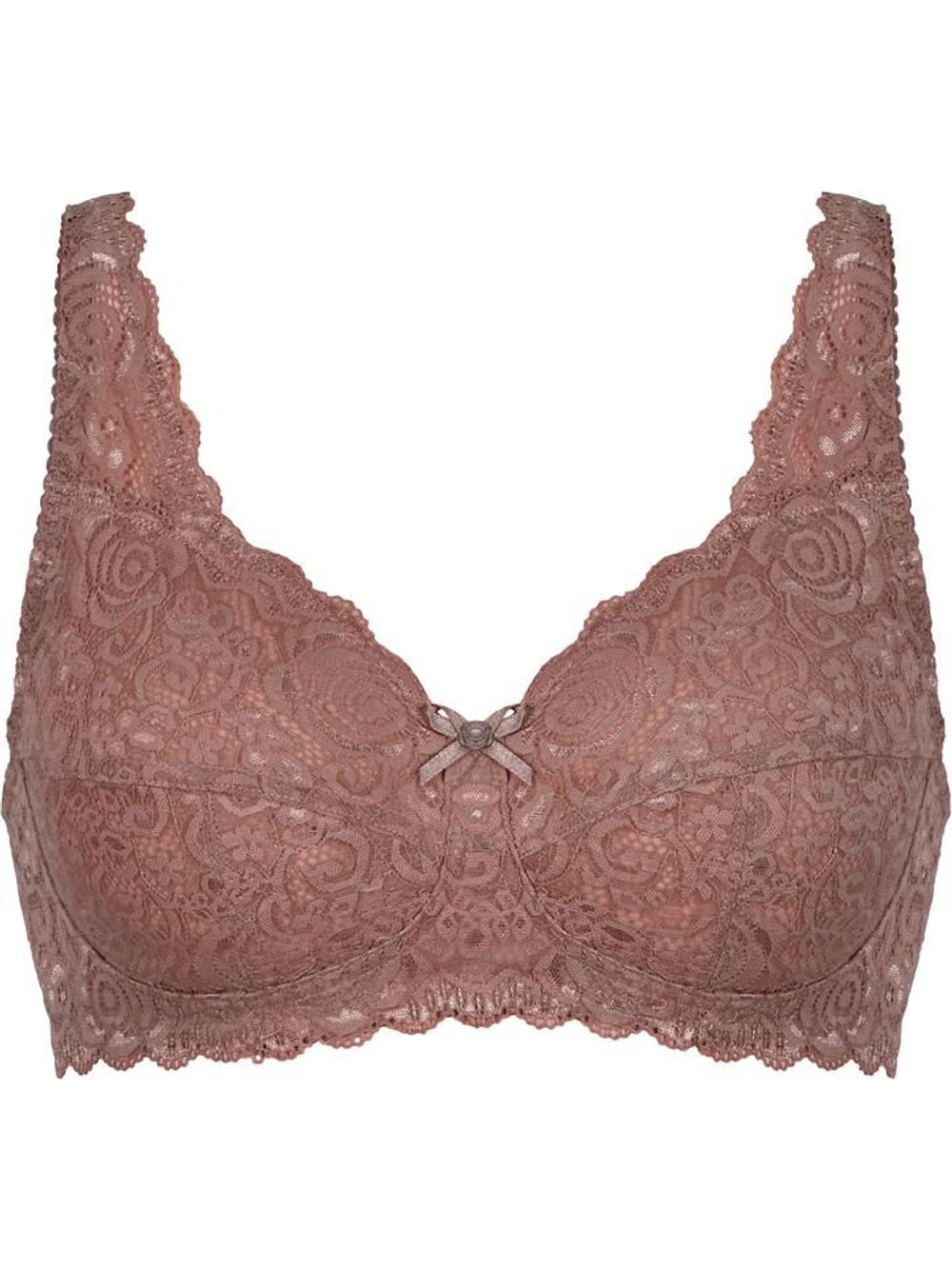 Кружевной бюстгальтер с мягкими бескаркасными чашками (Размер: 75B) (Цвет: малиновый)
