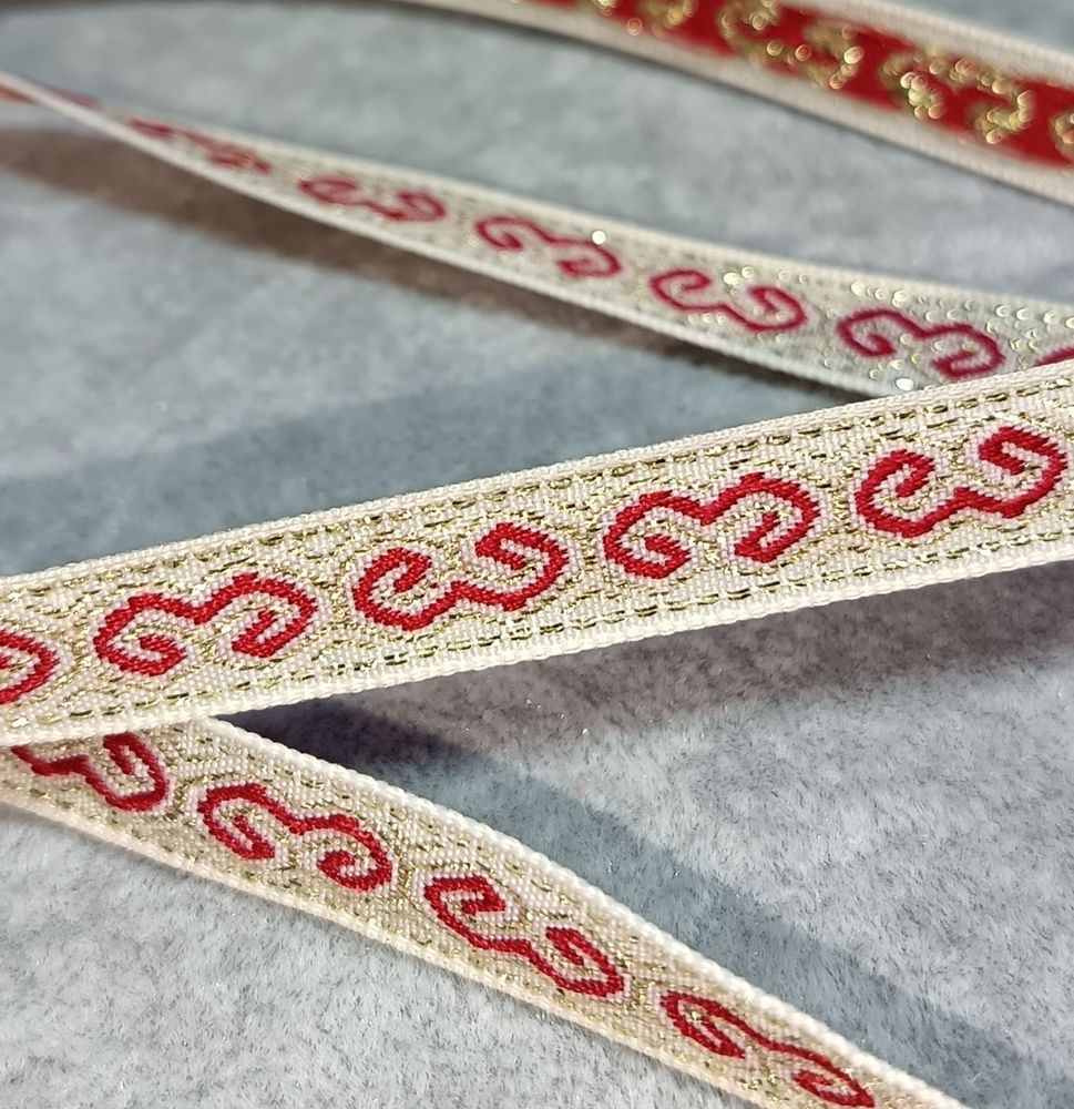Тесьма жаккард люрекс, ш. 1,5 см